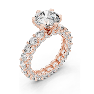 Bague en diamant de laboratoire 4,982 CT pour femmes, clarté VVS-VS EF, or 18 carats, 14 carats, 10 carats et argent 925, or rose, or jaune, or blanc - Product Image 5