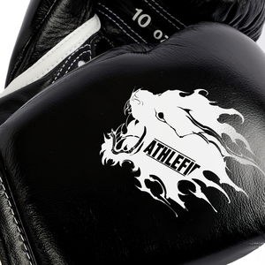 Guantes de Boxeo de Cuero con Logotipo Personalizado Athlefit, Agarre Cómodo, Ligeros y Transpirables para Entrenamiento y Sparring al Aire Libre (Todos los Tamaños) - Product Image 2