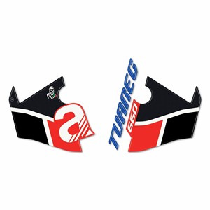 Adesivi protettore parabrezza moto 3D Aprilia Tuareg 660 podio segni compatibili - Product Image 1