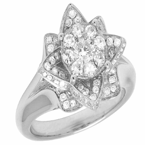 Bague en diamant Moissanite pour mariage et fête en argent sterling S925 pour femme - Product Image 1