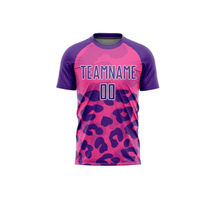 เสื้อฟุตบอลแฟชั่นใหม่ ราคาไม่แพง ขายดี ออกแบบลายพิมพ์ได้ตามต้องการ สวมใส่สบาย สีพื้น - Product Image 2