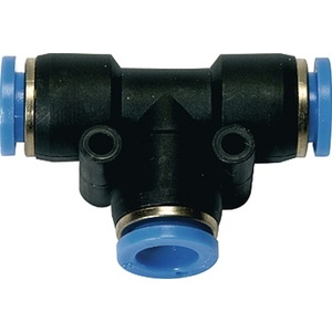 RIEGLER T-Connector Blue <b>Series</b> <b>6</b> mm L1 & 19 mm R Pack Size 10 - Product Image 1