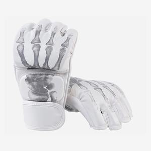 ถุงมือ MMA ครึ่งนิ้วระบายอากาศได้ถุงมือหนังถุงมือชกมวยแบบมืออาชีพโลโก้ได้ตามต้องการ - Product Image 4