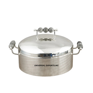 Stainless Steel Hotpot Hot Selling Designer Luxury New Food Warmer Table Decorative Luxury New Fancy metal <b>Casserole</b> - Product Image 6