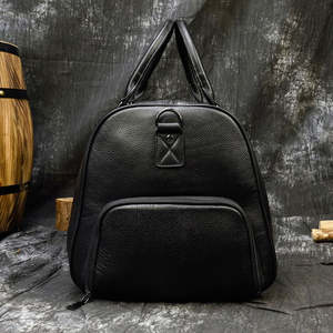 Hot Sale Fashion Leather Gym <b>Bag</b> <b>Men</b> <b>Sports</b> <b>Bag</b> Leather Travel Duffel <b>Bag</b> - Product Image 3