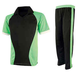 Kit de cricket multicolore pratique uniforme personnalisé avec manches courtes - Product Image 1