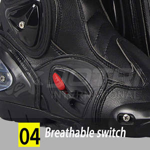 Chaussures de moto en cuir véritable de haute qualité Nouveau design Chaussures de moto à usage extérieur - Product Image 5