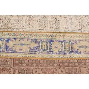 2x3 ft Vintage Rug, Turkish Rug, <b>Brown</b> Striped <b>Wool</b> Rug - Product Image 5