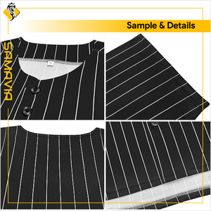 SAMAVIA Camisetas de Béisbol Personalizadas Duraderas y Transpirables, Ropa Deportiva 100% Poliéster para Equipos de EE. UU., Ajuste Personalizado - Product Image 4