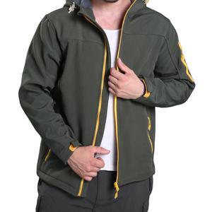 Nouvelle veste Softshell imperméable de sport de plein air pour la meilleure veste de logo personnalisé de printemps avec le traitement de revêtement - Product Image 1