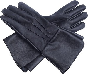 Gants en cuir Manchette longue Médiévale Ajustement parfait Cuir souple de qualité supérieure - Product Image 2