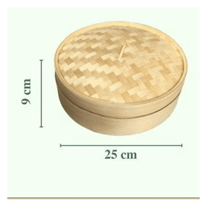 Vaporera de Bambú, Utensilio de Cocina para Cocinar al Vapor Dumplings y Bollos, para Uso en la Cocina del Hogar, Hecho en Vietnam - Product Image 1