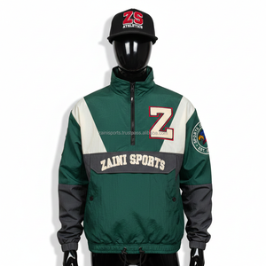 Veste coupe-vent en nylon premium pour femmes, 220 GSM, avec panneaux bicolores, doublure douce et logo brodé personnalisé, veste pour femmes - Product Image 1