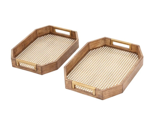 Plateau à café naturel de qualité supérieure fait à la main, plateau de service pliable fait à la main pour le salon, vaisselle, vente en gros en Inde - Product Image 3