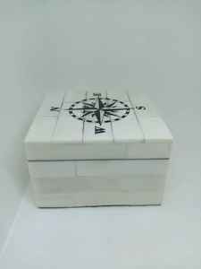 Faizacraft Boussole de transit de poche en laiton Boîte en bois Os Taille personnalisable pour le camping en plein air Caractéristiques Pointeur - Product Image 2