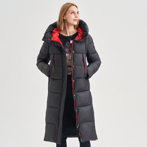 Manteau long décontracté à capuche en fourrure avec fermeture éclair, veste Parkas épaisse pour femmes, grande taille, manteaux, nouvel arrivage - Product Image 5