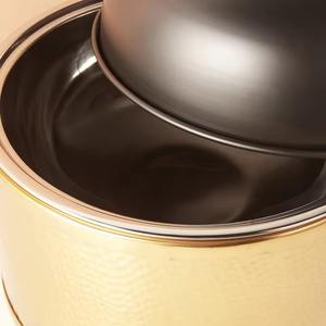 Cacerola de Lujo Dorada con Tapa Curva Marrón, Diseño Martillado, Perfecta para Hoteles, Restaurantes, Buffet y Catering, Procedente de la India - Product Image 2