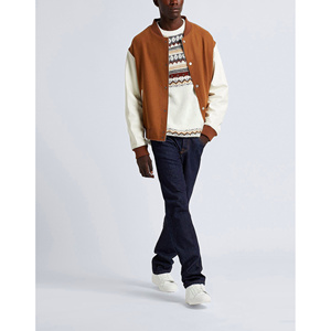 2025 nueva llegada Universidad personalizable Letterman Varsity chaqueta transpirable CollegeBaseballjacket para hombres - Product Image 2