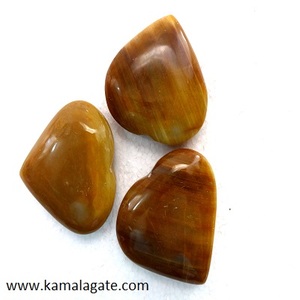 Orange Sénolite Pub Coeur Cristal Naturel Pierre Précieuse Pierre Semi-Précieuse Artisanat pour Guérir les Coeurs Puffy en Vente - Product Image 2