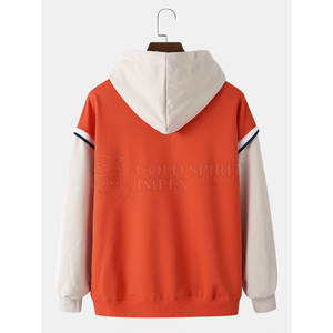 Haute qualité 100% coton hommes pull à capuche Street Wear vêtements de mode avec motif solide prix de gros pour la saison d'hiver - Product Image 2