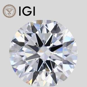 Diamante de Laboratorio Redondo de 2 Quilates, Corte Brillante, Claridad E VVS1 VVS2 VS1 VS2 - Product Image 1