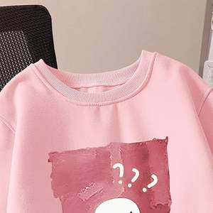 Sweat-shirt à capuche oversize pour femme, hiver 2026, pull en polaire, motif uni, imprimé, doublé, manches longues, taille XL - Product Image 3