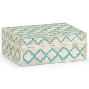 กล่องเก็บเครื่องประดับแบบฝังกระดูกแท้แกะสลักด้วยมือราคาขายส่งผลิตในอินเดีย - Product Image 3