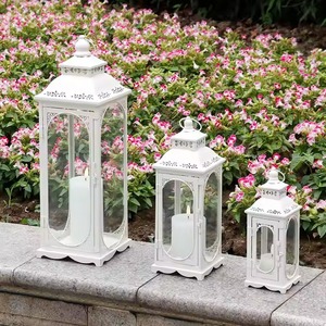 Metal <b>Lantern</b> Rustic Decorative Candle Holder <b>Vintage</b> Inspired Home Accent Indoor Outdoor Lighting Piece for Garden Spaces - Product Image 2