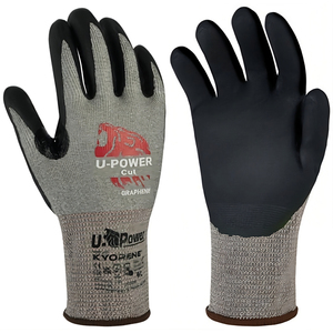 Guanti da lavoro antitaglio ad alto contenuto di grafene/nitrile grigio/nero taglia 8 - Product Image 1