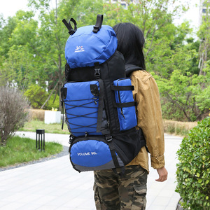 Large Adjustable Water-Resistant <strong>Rucksack</strong> Men Women Travel Bag Polyester Lining for <strong>Camping</strong> Hiking Trekking Waterproof Backpack - Product Image 4