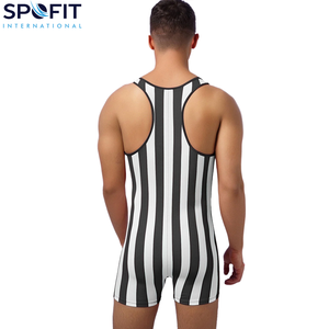 Combinaisons de lutte personnalisées pour hommes, extensibles, séchage rapide, respirantes, en polyester et élasthanne, tailles personnalisables, vente en gros - Product Image 4