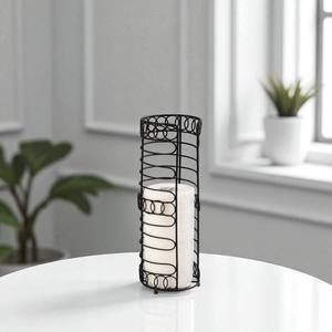 Porte-papier hygiénique debout en métal à la mode pour salle de bain tissu compact enduit de poudre noire pour 3 rouleaux Jumbo de papier toilette - Product Image 1