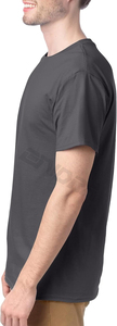 T-shirt à col arrondi à blocs de couleurs à la mode pour hommes - Product Image 4