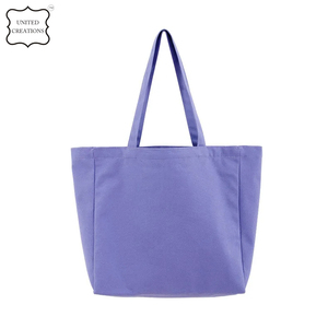 Hermosos Bolsos De Mujer de colores, bolso de compras de lona de algodón Natural personalizado para mujer para Boutique - Product Image 5