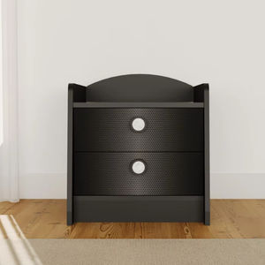 Mesita de Noche Moderna de Aglomerado de 18 mm, Desmontable, Color Negro, para Dormitorio, Hotel, Taller, Almacén, Fabricante Turco, Madera - Product Image 4