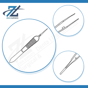 Pinces à suture micro-corneale St Martin 1-2 dents 89 mm de long, motif fin, ensemble d'instruments chirurgicaux en acier inoxydable certifié CE - Product Image 4