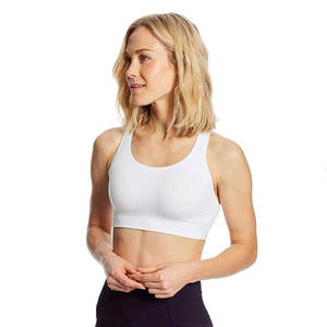 Venta al por mayor logotipo personalizado liso Fitness Yoga sujetador Top tamaño grande elástico Atlético correr deporte - Product Image 1