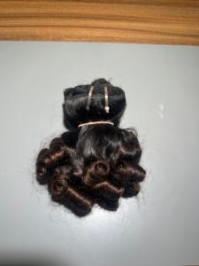 Baby Curly Style Indian Human Barato Remy Raw Cutículas sin procesar Alineadas Sin enredos Virgin Single Donor Double Drawn Bundles - Product Image 2