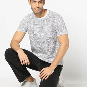 Venta al por mayor de nuevo diseño de lujo de calidad 100% de algodón de ajuste holgado poco hombro caído marca en blanco hombres camiseta de gran tamaño - Product Image 1