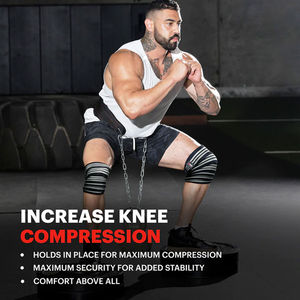Bandages de genou en néoprène de haute qualité, design personnalisé, matériau solide, attelle de fitness, compression, prix de gros du Pakistan, OEM - Product Image 5