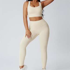 Conjunto Deportivo de Alta Calidad para Mujer, Conjunto de Yoga sin Costuras, Sujetador Deportivo, Pantalones Cortos, Leggings, Ropa Deportiva para Correr, Ropa de Fitness para Mujer - Product Image 5