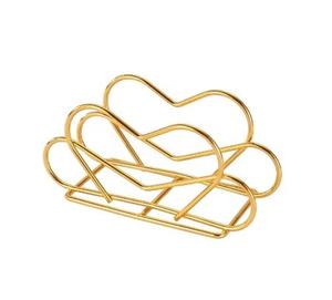 Design décoratif plaqué or laiton fait main rond de serviette et support à prix abordable - Product Image 4