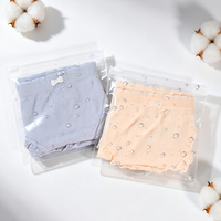Sacs à fermeture éclair en EVA transparents pour lingerie, sous-vêtements, serviettes, chaussettes, emballage de vêtements, sac d'emballage en plastique EVA réutilisable pour vêtements