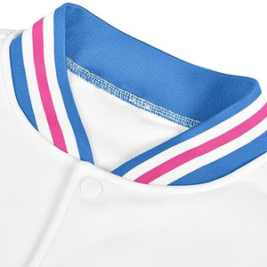 Men Baseball Varsity <b>Jackets</b> High Quality <b>Mandarin</b> <b>Collar</b> Front Warm Breathable Eco-Friendly Wool Leather Lining Comfortable Fit - Product Image 3