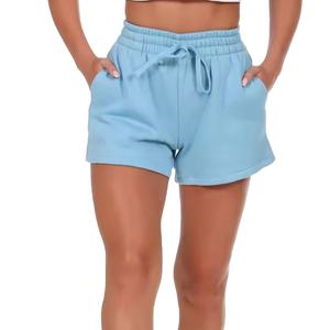 Pantalones Cortos de Forro Polar para Mujer con Bolsillos de Pelo, de Secado Rápido, Transpirables, para Fitness de Invierno, con Logotipo Personalizado, Color Liso, Ajuste Ceñido 2026 - Product Image 1