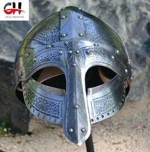 18GA SCA HBOATS médiévaux et casque Viking NJORD NORMAN DURCI. - Product Image 3