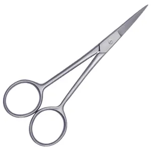 胡须剪刀专业胡须剪刀耳鼻毛修剪剪刀不锈钢生活护理仪器