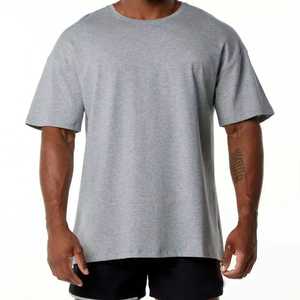 Venta al por mayor 100% algodón de los hombres de gran tamaño peso pesado blanco camiseta personalizada Impresión digital Logotipo de alta calidad Lisa camiseta sólida - Product Image 1