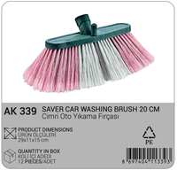 Brosse de lavage de voiture multifonctionnelle Afossa, poils doux, 20 cm, manche durable, outil de nettoyage multi-surfaces écologique, maison, hôtel