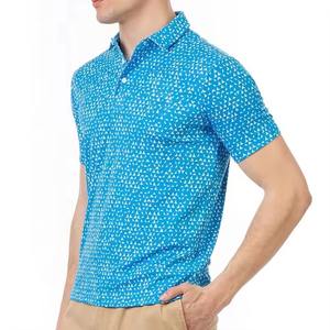 Polo de moda para hombre, Polo de tenis deportivo de poliéster de secado rápido con impresión de logotipo personalizado, calidad OEM Premium - Product Image 2